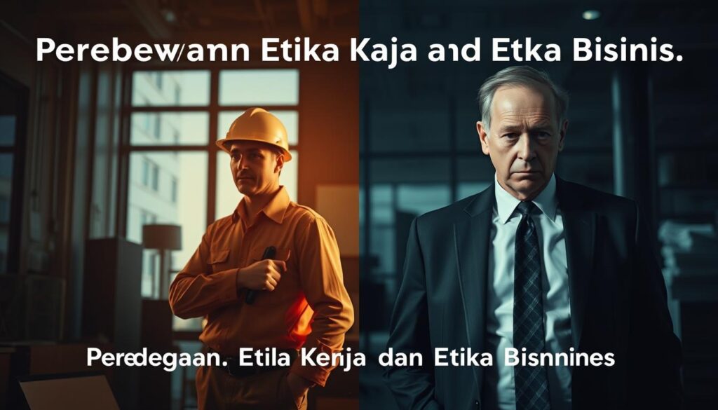 perbedaan etika kerja dan etika bisnis
